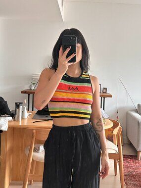 Knitted Kodak Tank Top - Size XS